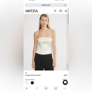 Ten Castle Satin Bustier Aritzia